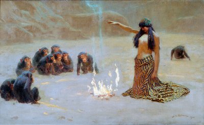 Estudo para &39;O Desconhecido&39;, 1912 de John Charles Dollman